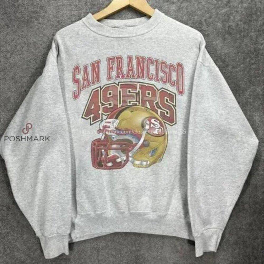 San Francisco 49Ers Football Sweatshirt Retro 90S Nfl 49Ers Sweatshirt